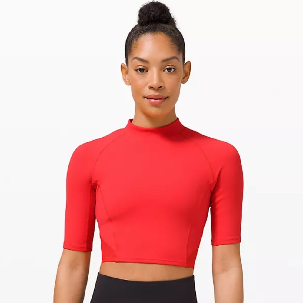 Lululemon Everlux Short Sleeved Crop Top